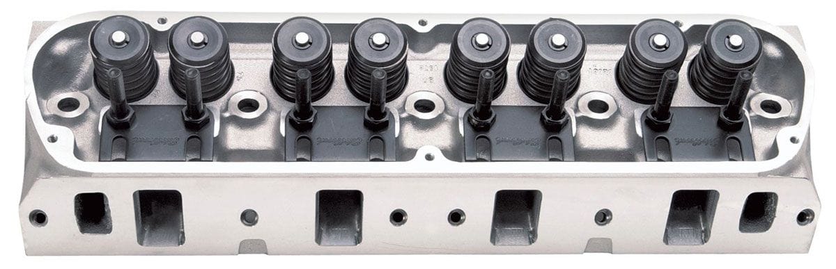 EDELBROCK Small Block Ford, 2.02" Intake valve, great torque and horsepower up Edelbrock Performer RPM Cylinder Heads - Single - Complete ED60259 SR