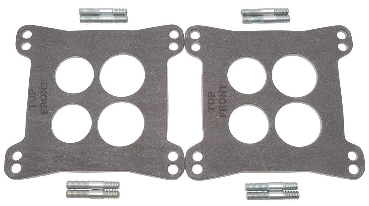 EDELBROCK Square-Bore for Edelbrock Dual-Quad Manifolds - .125" thick - 2 gaske Edelbrock Heat Insulator Gasket - 0.320" thick ED9267 SR