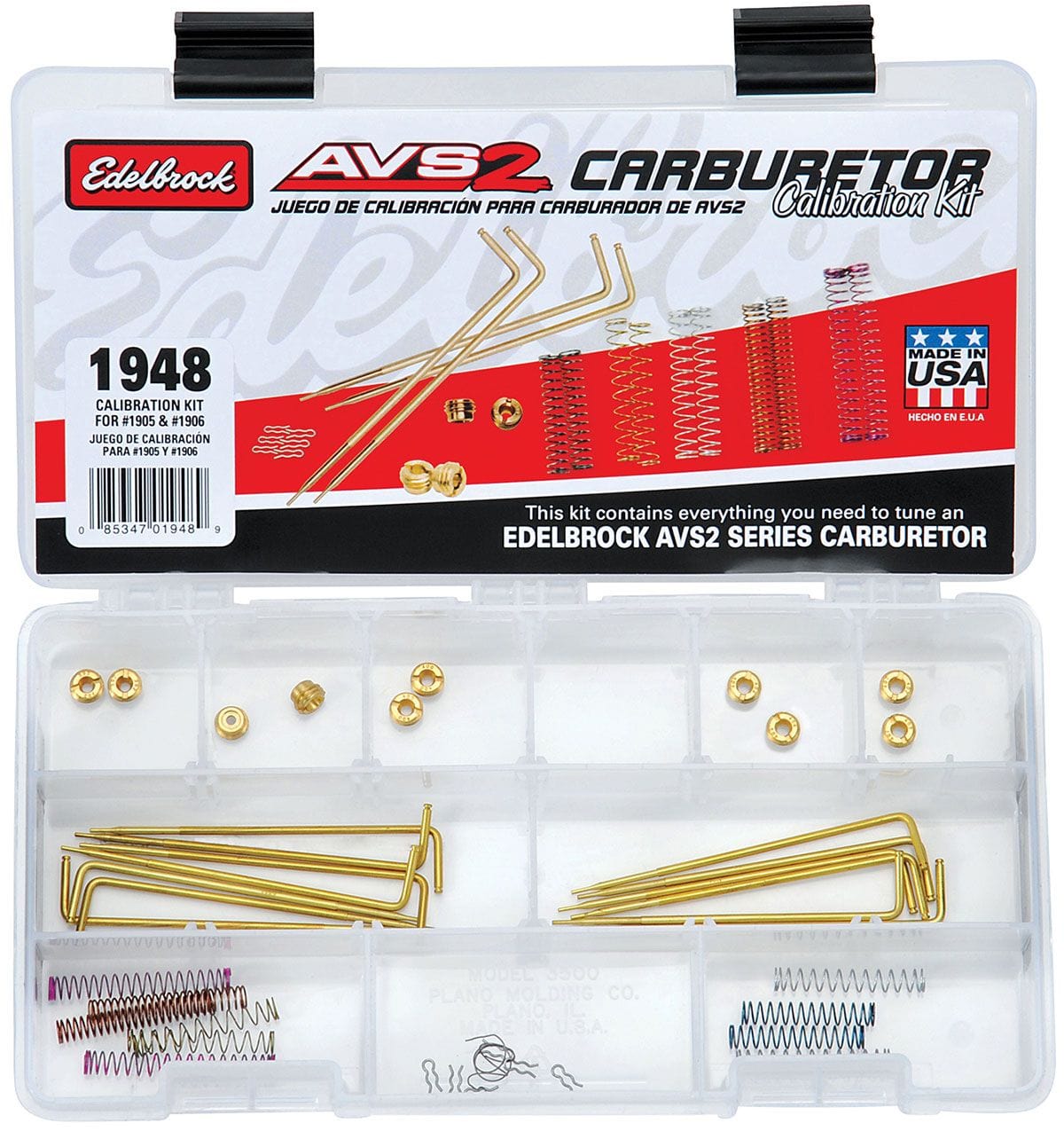 EDELBROCK Suits ED1905 & ED1906 AVS2 650cfm Carburettors Edelbrock Carburettor Calibration Kit ED1948 SR