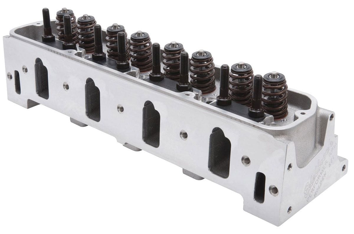 EDELBROCK VN EFI style with Injector notch, 195cc intake port, suit Hyd roller Edelbrock Performer RPM Aluminium Cylinder Head - Holden V8 ED61385 SR