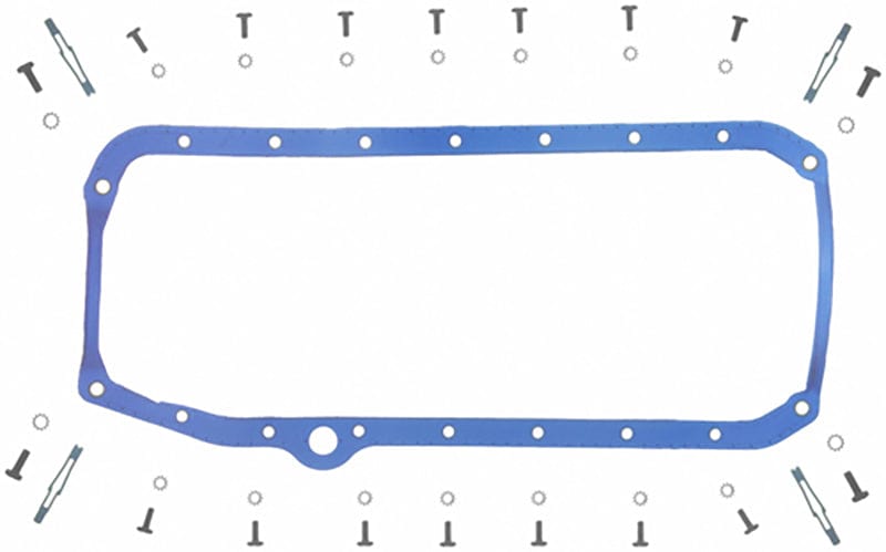 FELPRO 1-Piece Rubber Suit SB Chev 1957-74 Felpro PermaDry Oil Pan Gasket FEOS34509T SR
