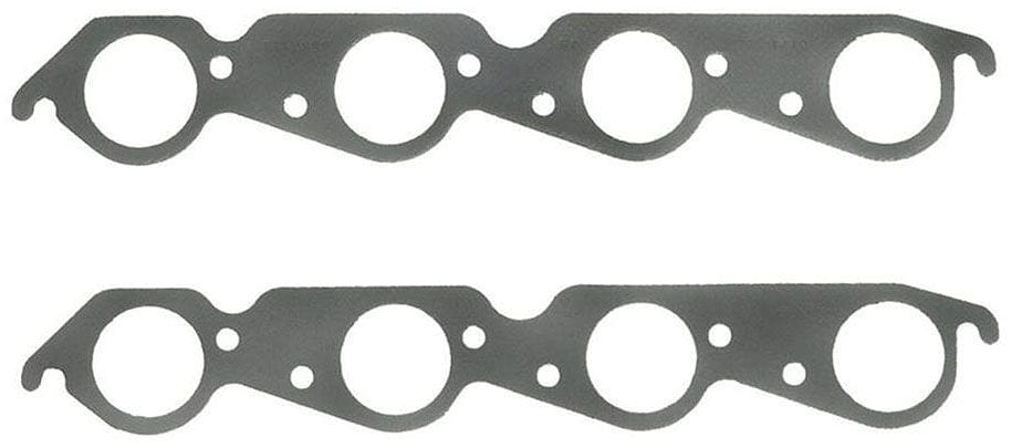 FELPRO Suit BB Chev Large Race Port 2.13" Round Felpro Perforated Steel Exhaust Gasket Set FE1412 SR