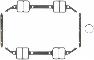 FELPRO Suit Chrysler 413-426, Max Wedge 1.34" x 2.63" (.060") Felpro Printoseal Intake Manifold Gasket Set FE1218 SR
