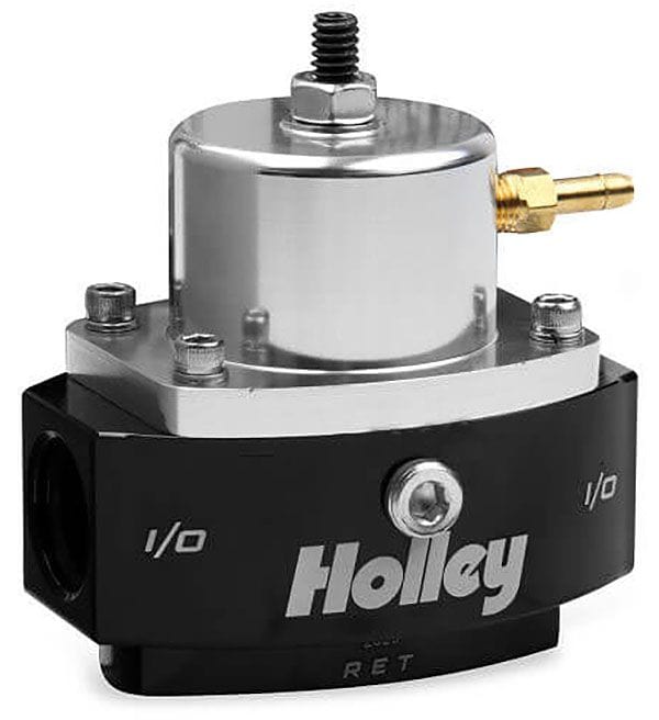 HOLLEY 4-65 PSI, x2 3/8" NPT Inlet/Outlet & x1 3/8" NPT Return With 1/8" Vac Holley Carburettor & EFI Fuel Pressure Regulator HO12-879 SR