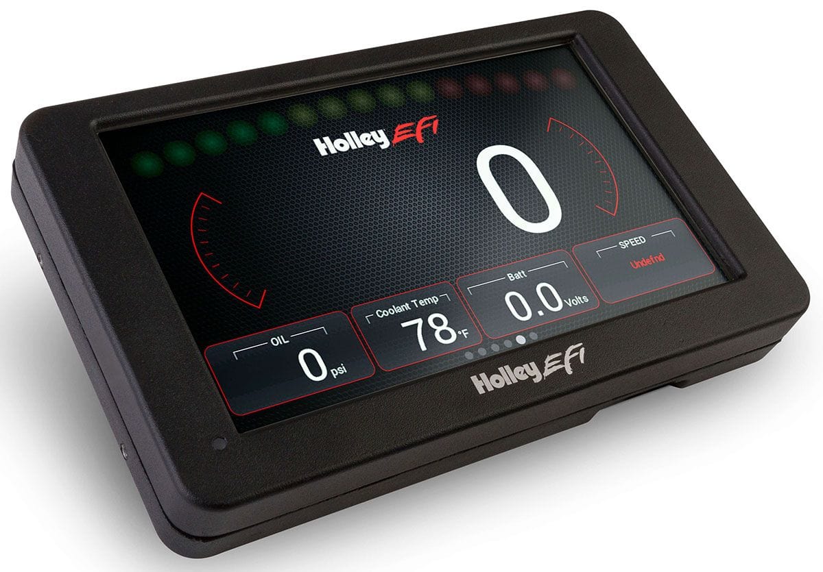 HOLLEY 7" Digital Dash, Compact & Fully Customizable Holley Stand Alone Digital Dash Kit HO553-109 SR