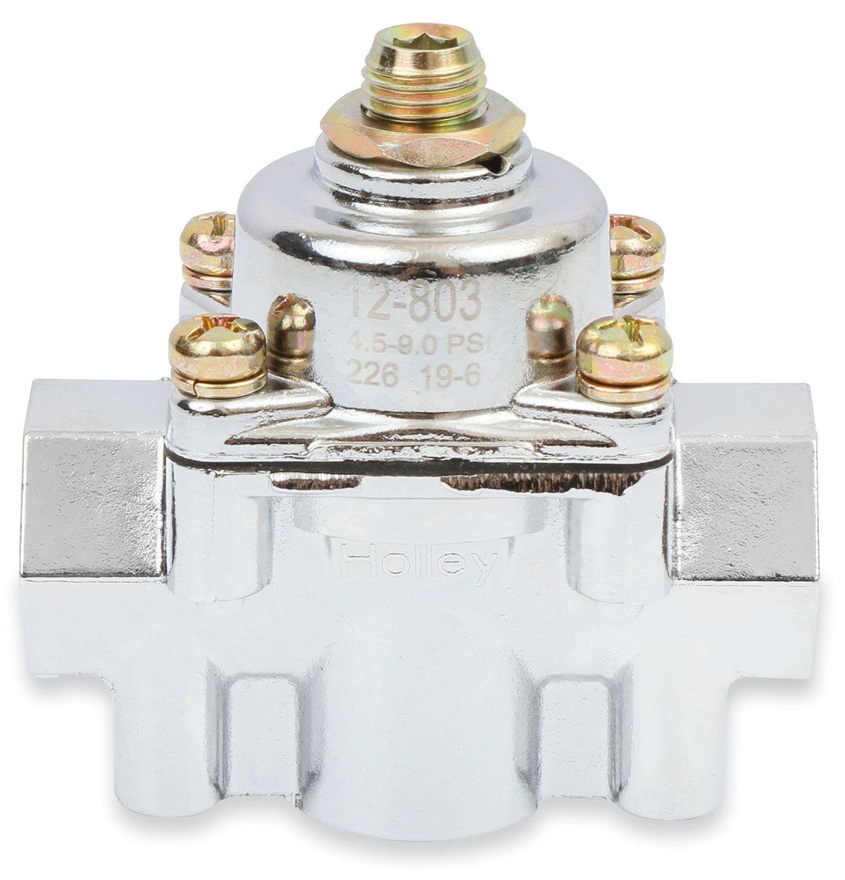 HOLLEY Adjustable From 4.5 Psi To 9 Psi, Suit Carburettor Application Only Holley Holley Blue 2-Port Regulator HO12-803 SR