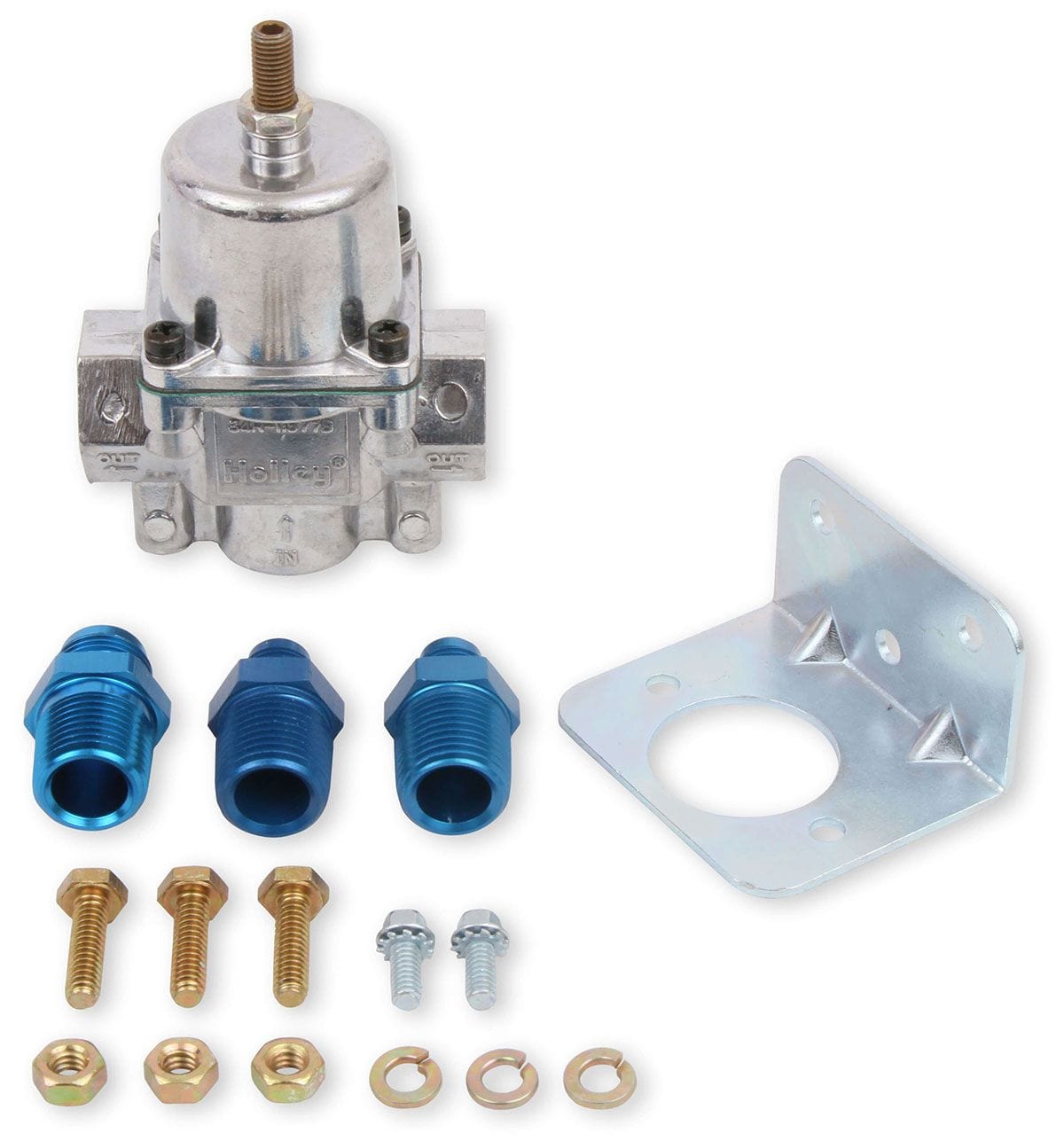 HOLLEY Suit Carburettor application, Adjustable From 4.5 Psi to 9 psi, Alcoh Holley Holley 2-Port Fuel Regulator HO12-704 SR