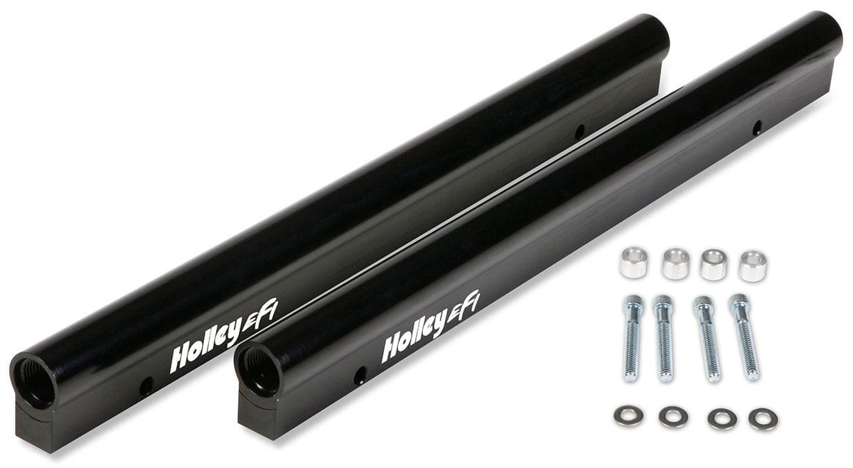 HOLLEY Suit Holley LS1 Dual Quad, Cathedral Port Hi-Ram Manifold Holley LS Fuel Rails HO534-204 SR