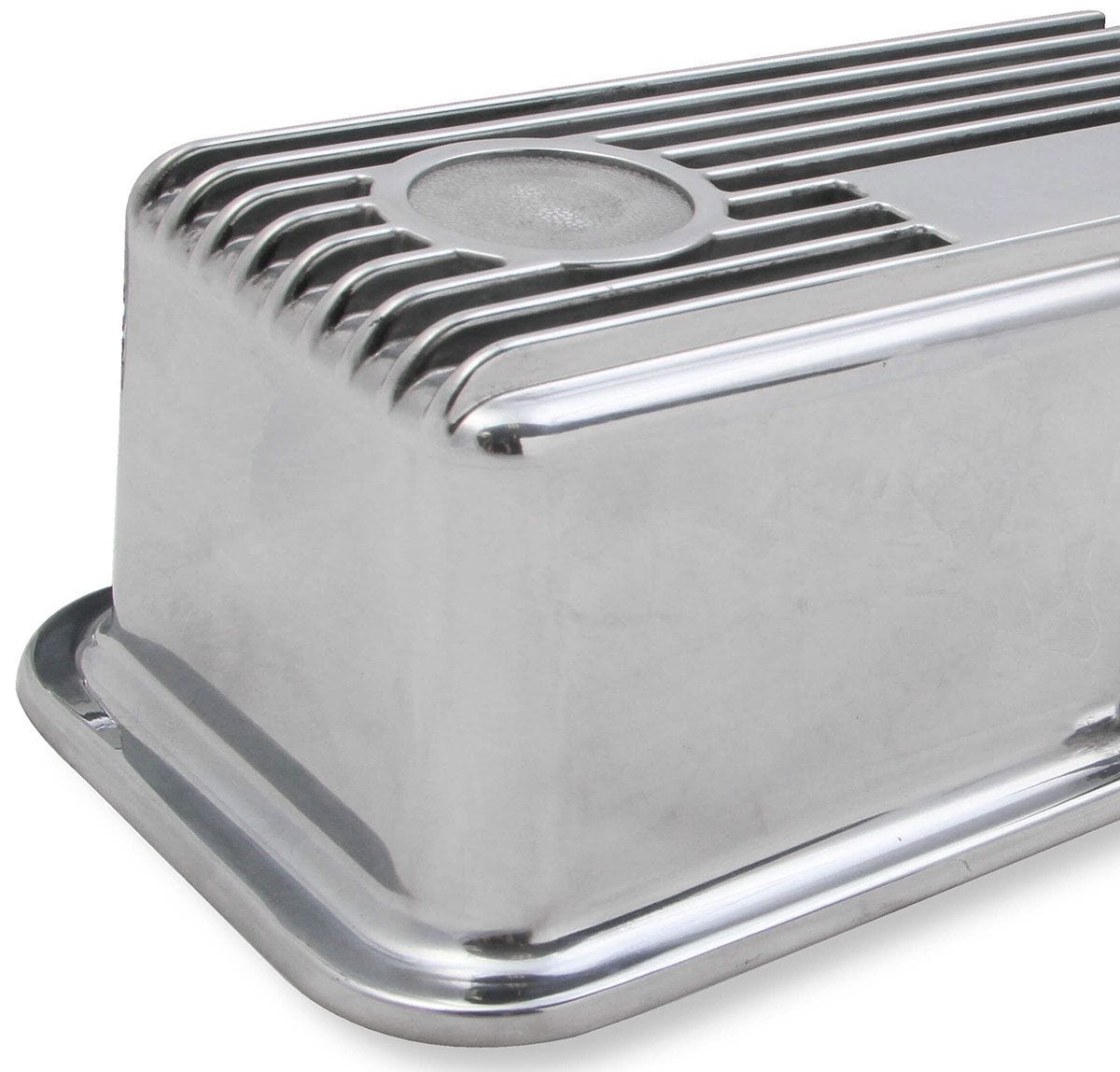 HOLLEY Suit SB Chev Holley Finned Aluminium M/T Valve Covers - Polished HO241-82 SR