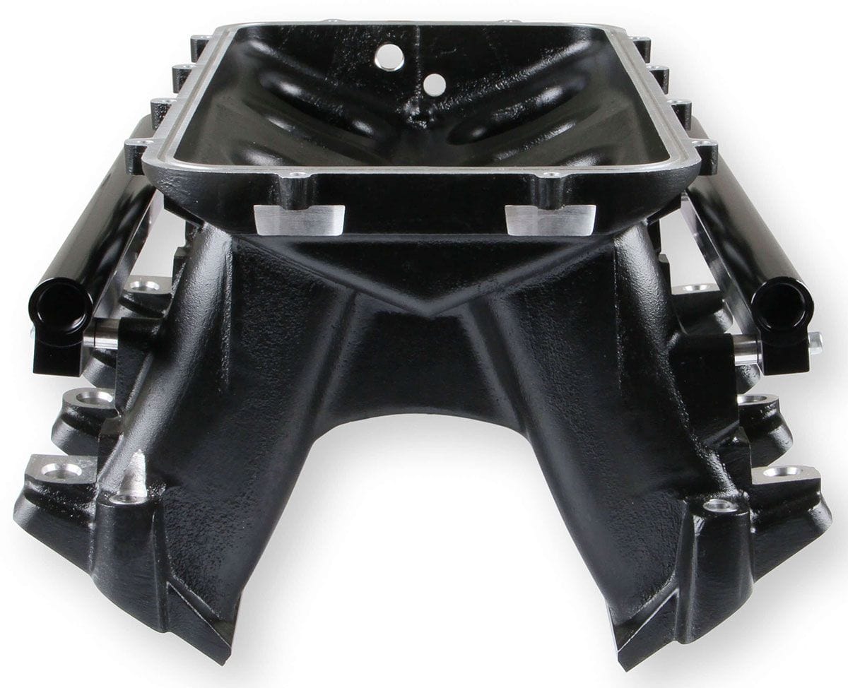 HOLLEY Suit Single GM LS 102mm Throttle Bod Holley LS1/LS2/LS6 Hi-Ram Intake Manifold - Black HO300-123BK SR