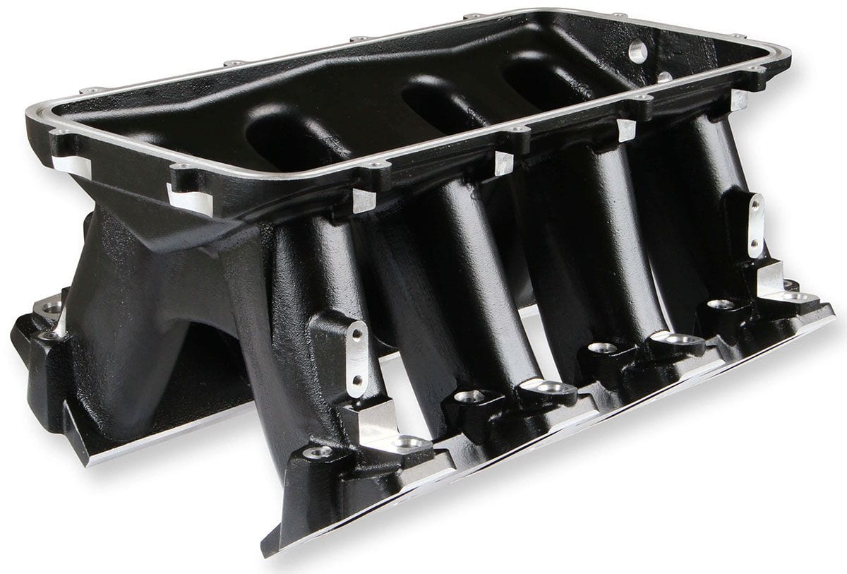 HOLLEY Suit Single GM LS 102mm Throttle Bod Holley LS1/LS2/LS6 Hi-Ram Intake Manifold - Black HO300-123BK SR