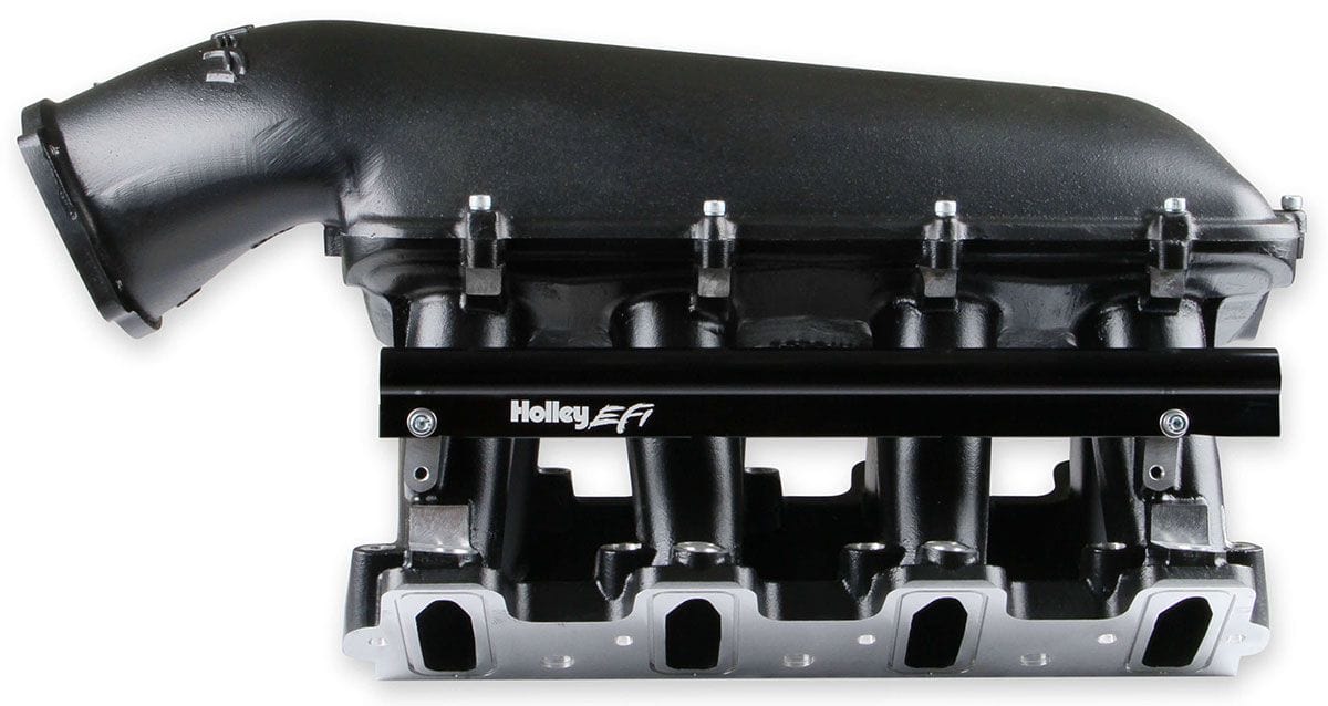 HOLLEY Suit Single GM LS 102mm Throttle Bod Holley LS1/LS2/LS6 Hi-Ram Intake Manifold - Black HO300-123BK SR