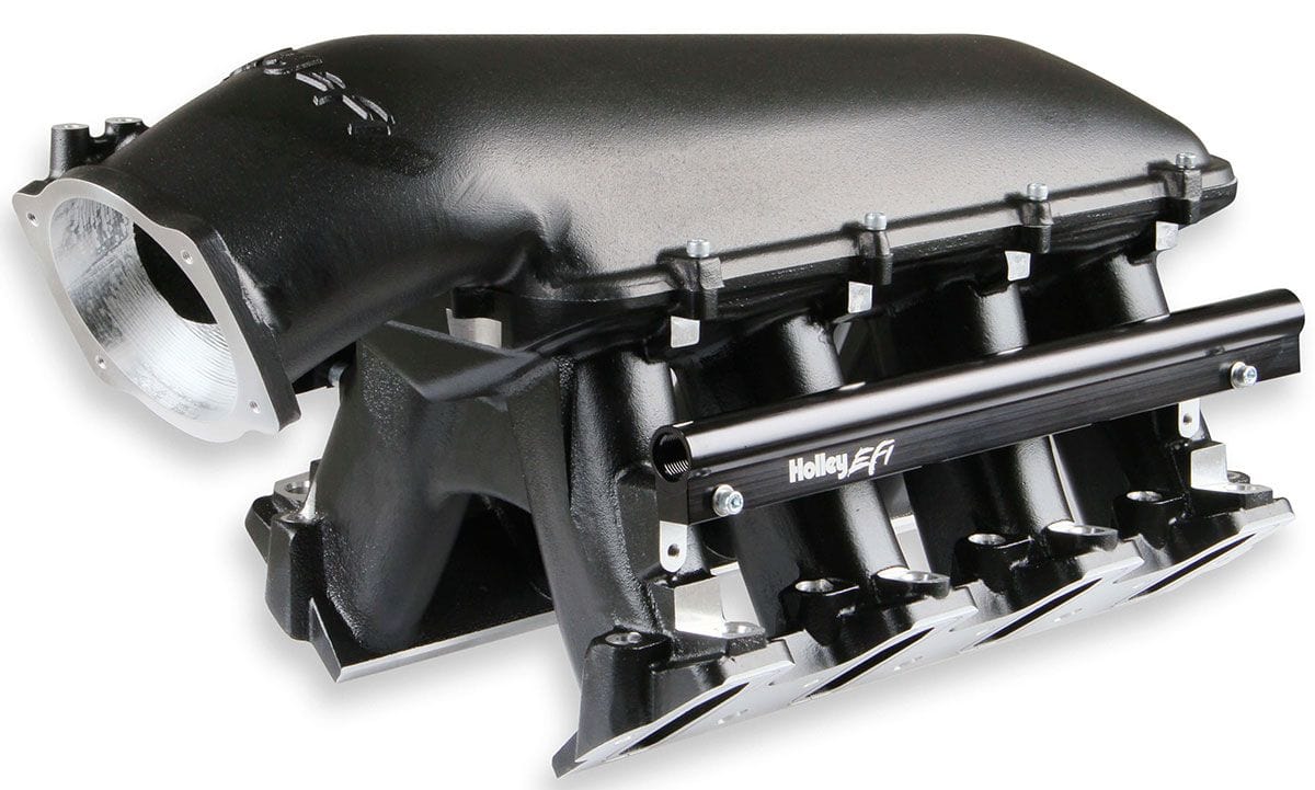 HOLLEY Suit Single GM LS 105mm Throttle Body Holley LS3/L92 Hi-Ram Intake Manifold - Black HO300-117BK SR