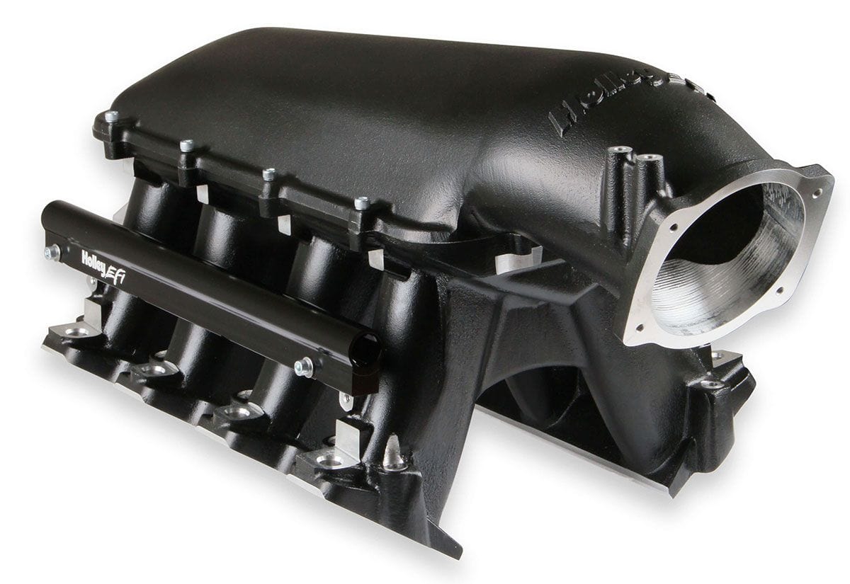 HOLLEY Suit Single GM LS 105mm Throttle Body Holley LS3/L92 Hi-Ram Intake Manifold - Black HO300-117BK SR