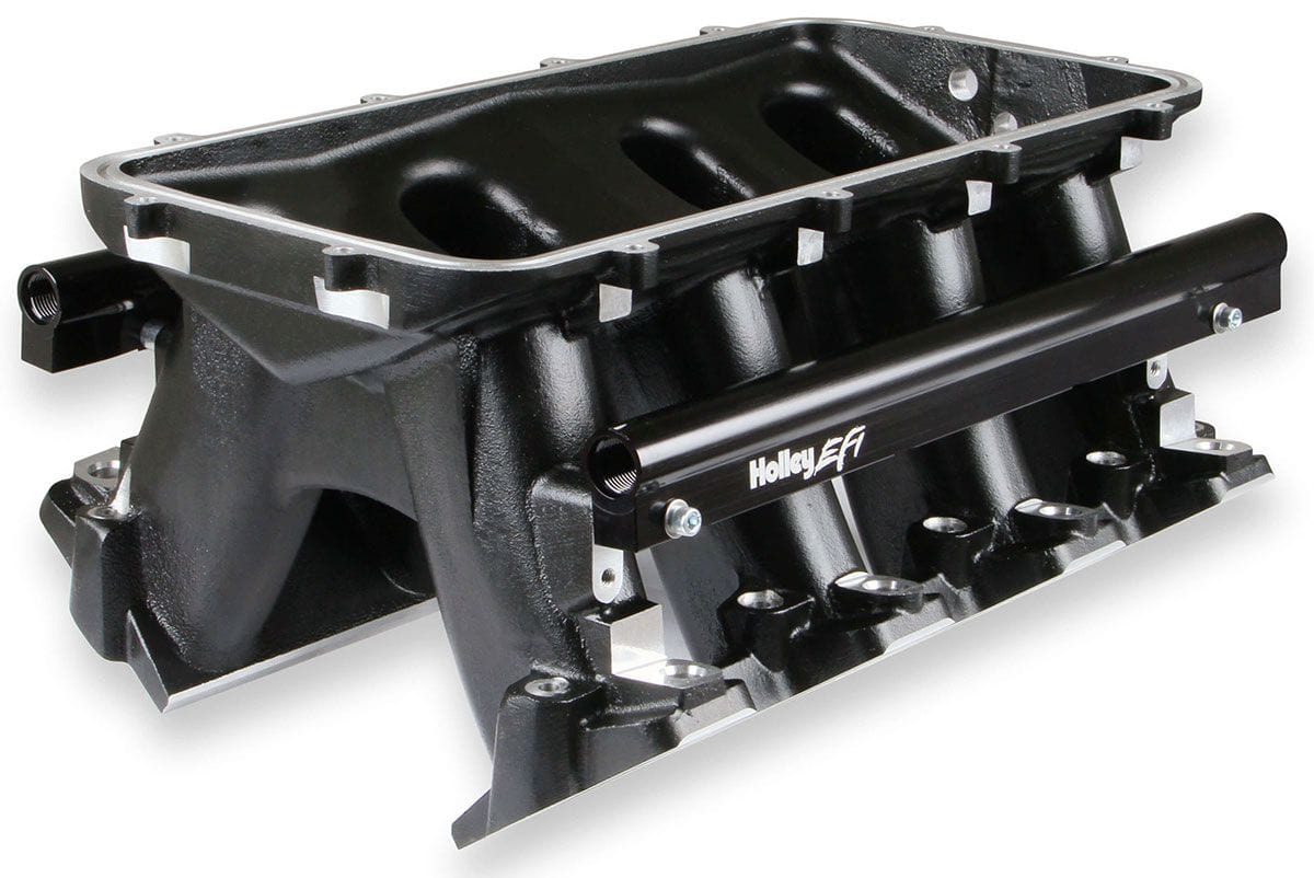 HOLLEY Suit Single GM LS 105mm Throttle Body Holley LS3/L92 Hi-Ram Intake Manifold - Black HO300-117BK SR