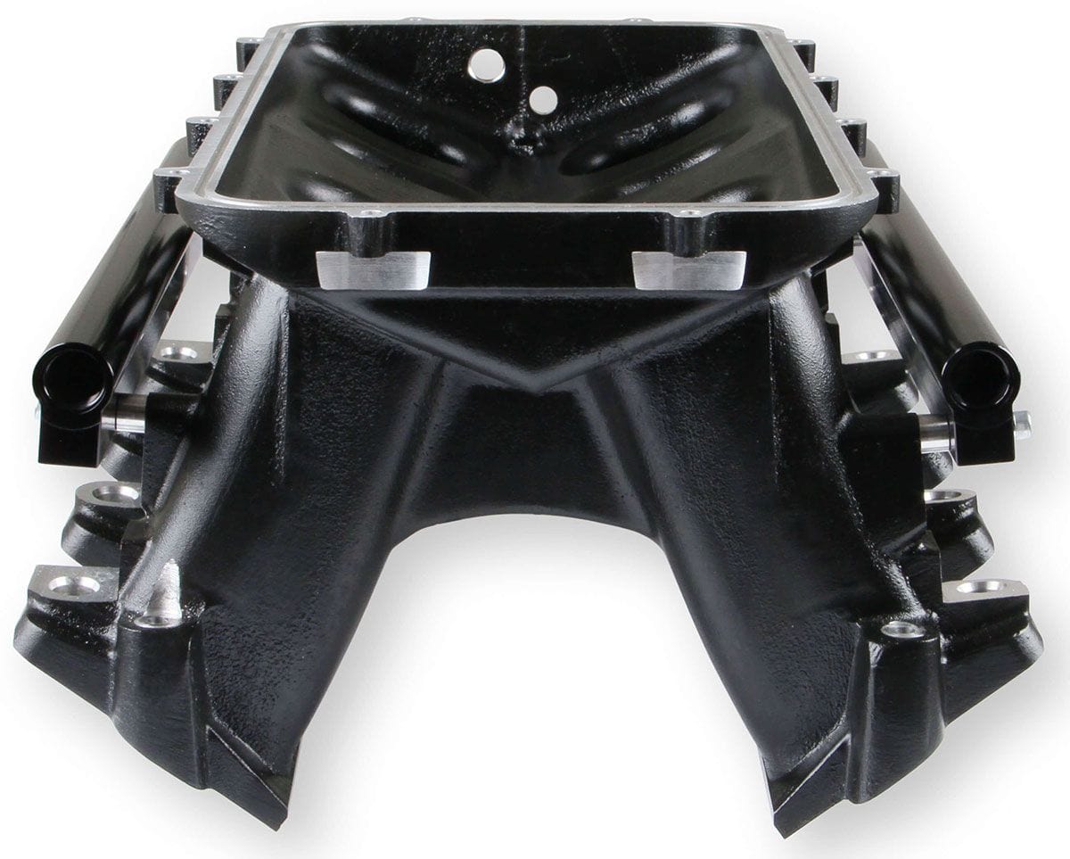 HOLLEY Suit Single GM LS 92mm Throttle Bod Holley LS1/LS2/LS6 Hi-Ram Intake Manifold - Black HO300-122BK SR