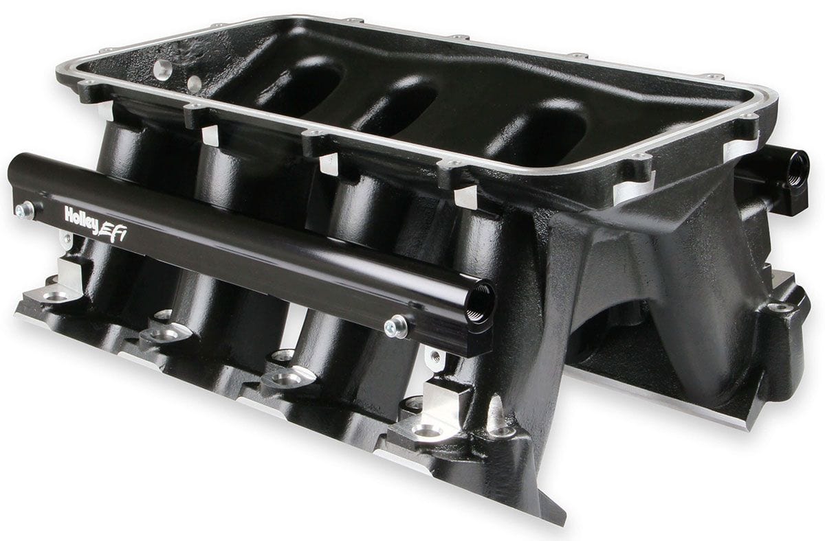 HOLLEY Suit Single GM LS 92mm Throttle Bod Holley LS1/LS2/LS6 Hi-Ram Intake Manifold - Black HO300-122BK SR