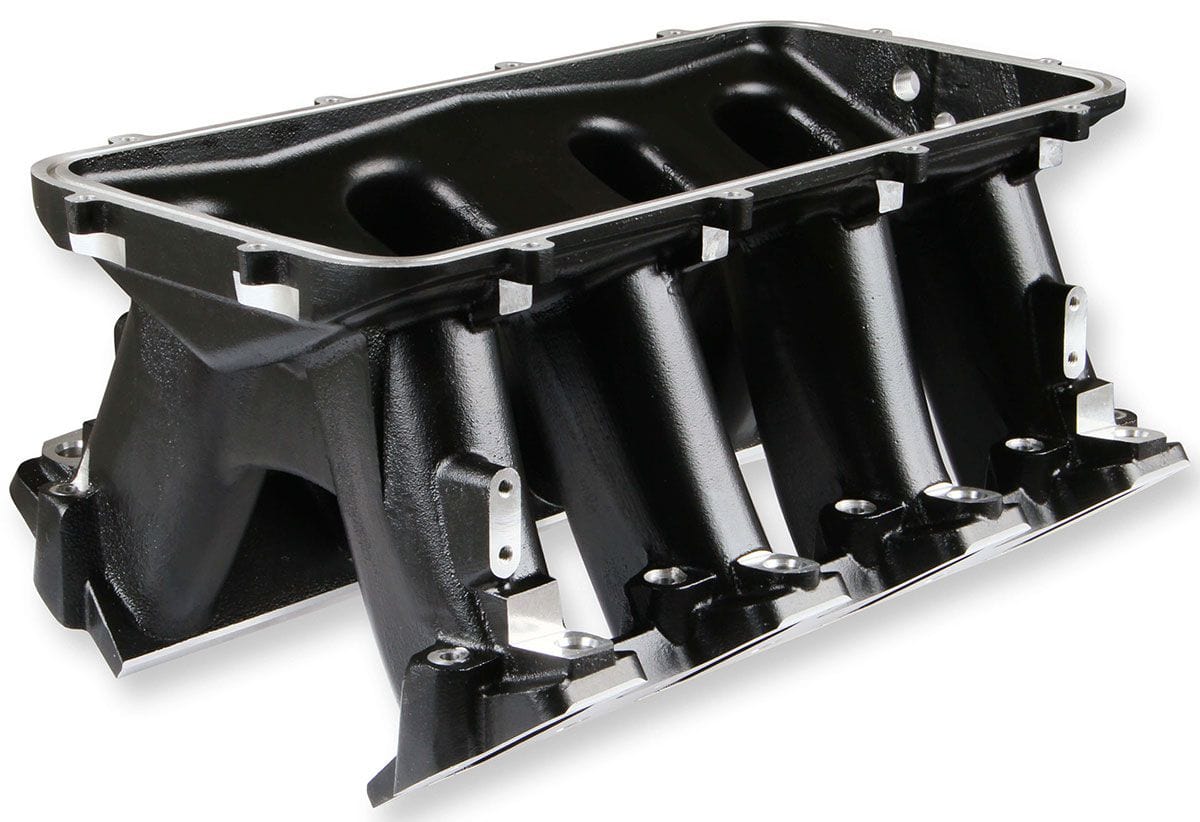 HOLLEY Suit Single GM LS 92mm Throttle Bod Holley LS1/LS2/LS6 Hi-Ram Intake Manifold - Black HO300-122BK SR