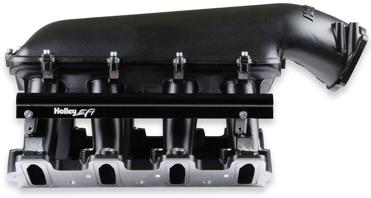 HOLLEY Suit Single GM LS 92mm Throttle Bod Holley LS1/LS2/LS6 Hi-Ram Intake Manifold - Black HO300-122BK SR