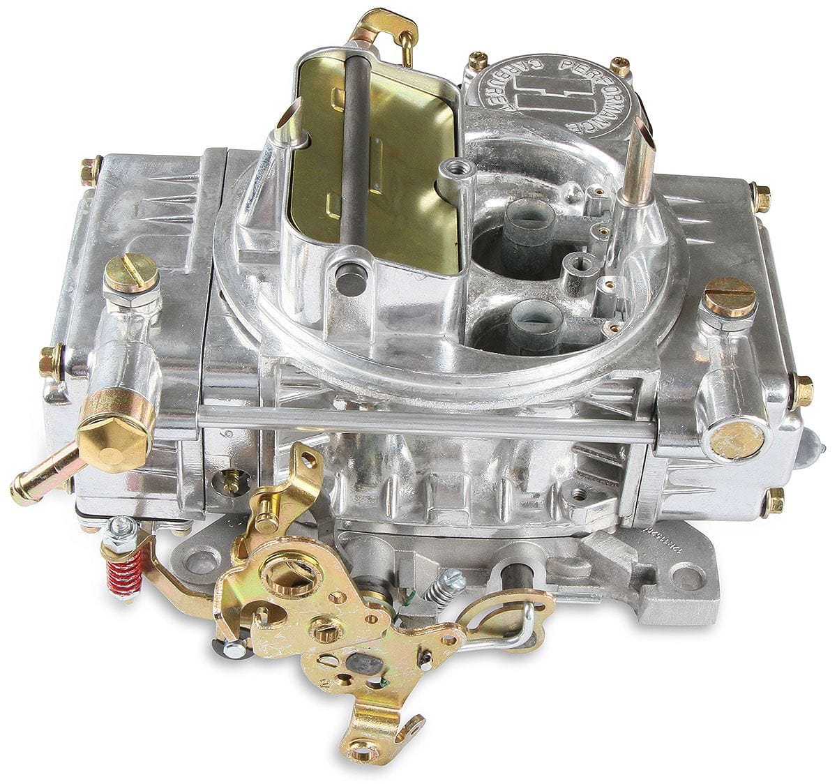 HOLLEY Vacuum Secondaries, Electric Choke, Ford A/T Kickdown Holley 750 CFM 4-Barrel Aluminium Street Carburettor with Square Bowls HO0-80459SA SR