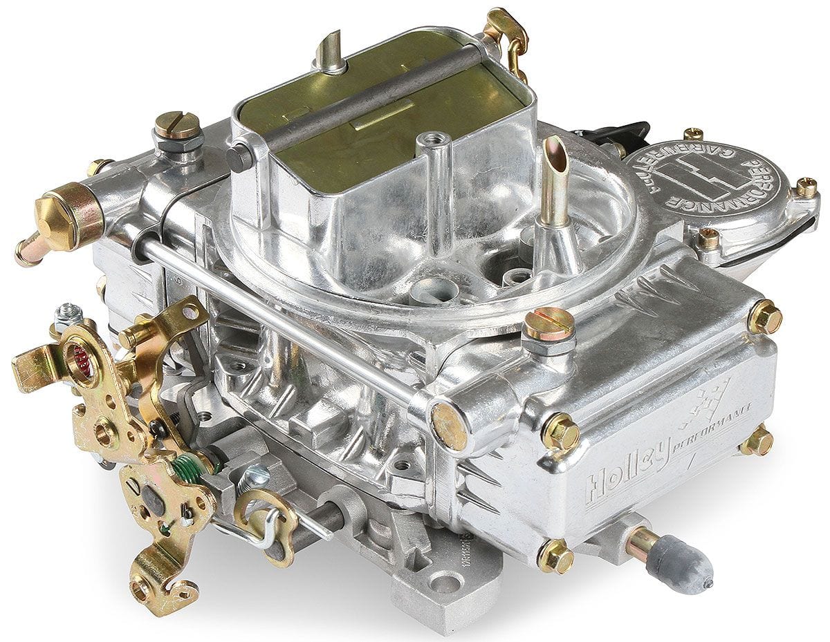 HOLLEY Vacuum Secondaries, Electric Choke, Ford A/T Kickdown Holley 750 CFM 4-Barrel Aluminium Street Carburettor with Square Bowls HO0-80459SA SR