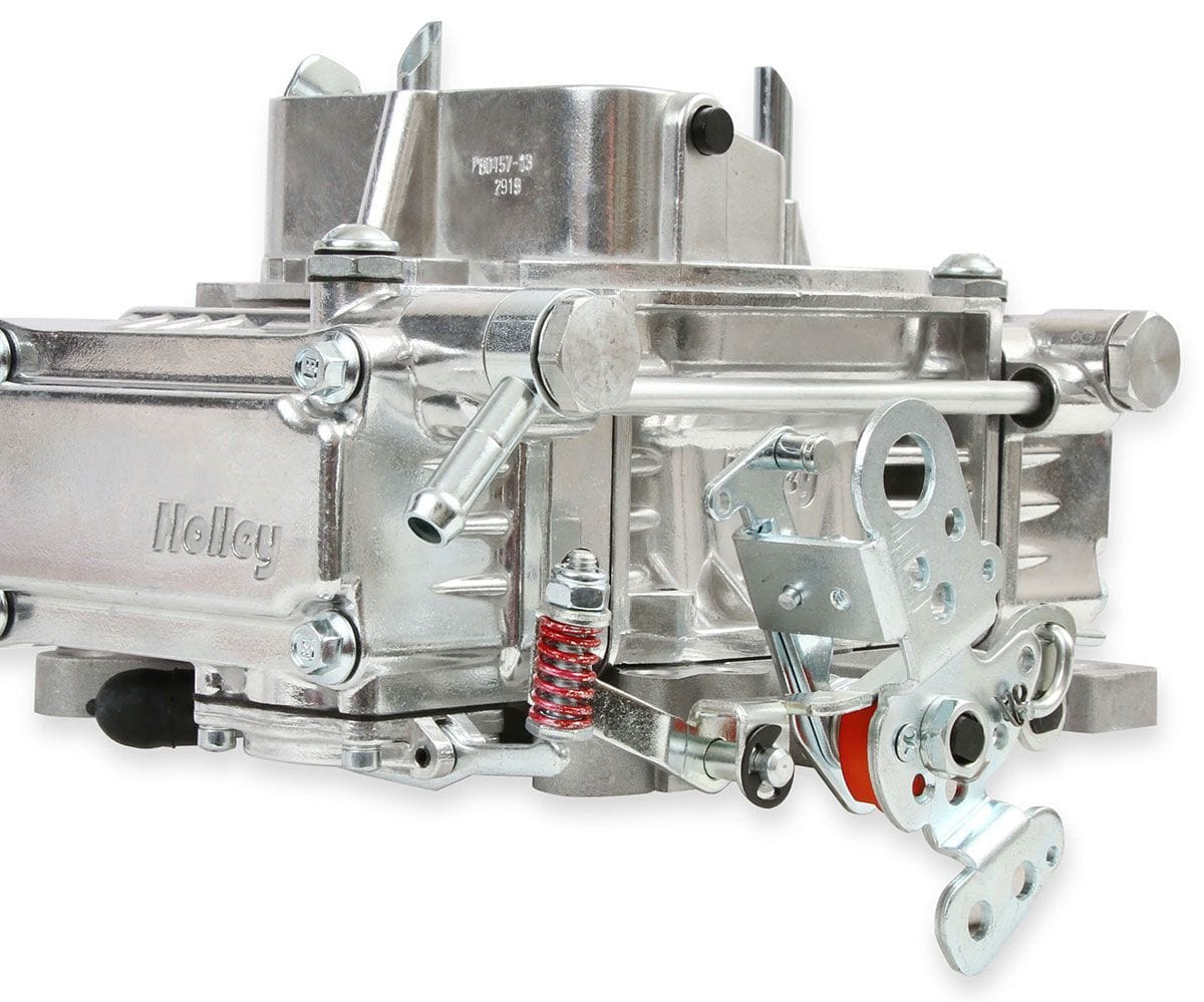 HOLLEY Vacuum Secondary. Electric Choke, 4160 Series Holley 600 CFM 4-Barrel Street Carburettor - Shiny Finish HO0-80457S SR