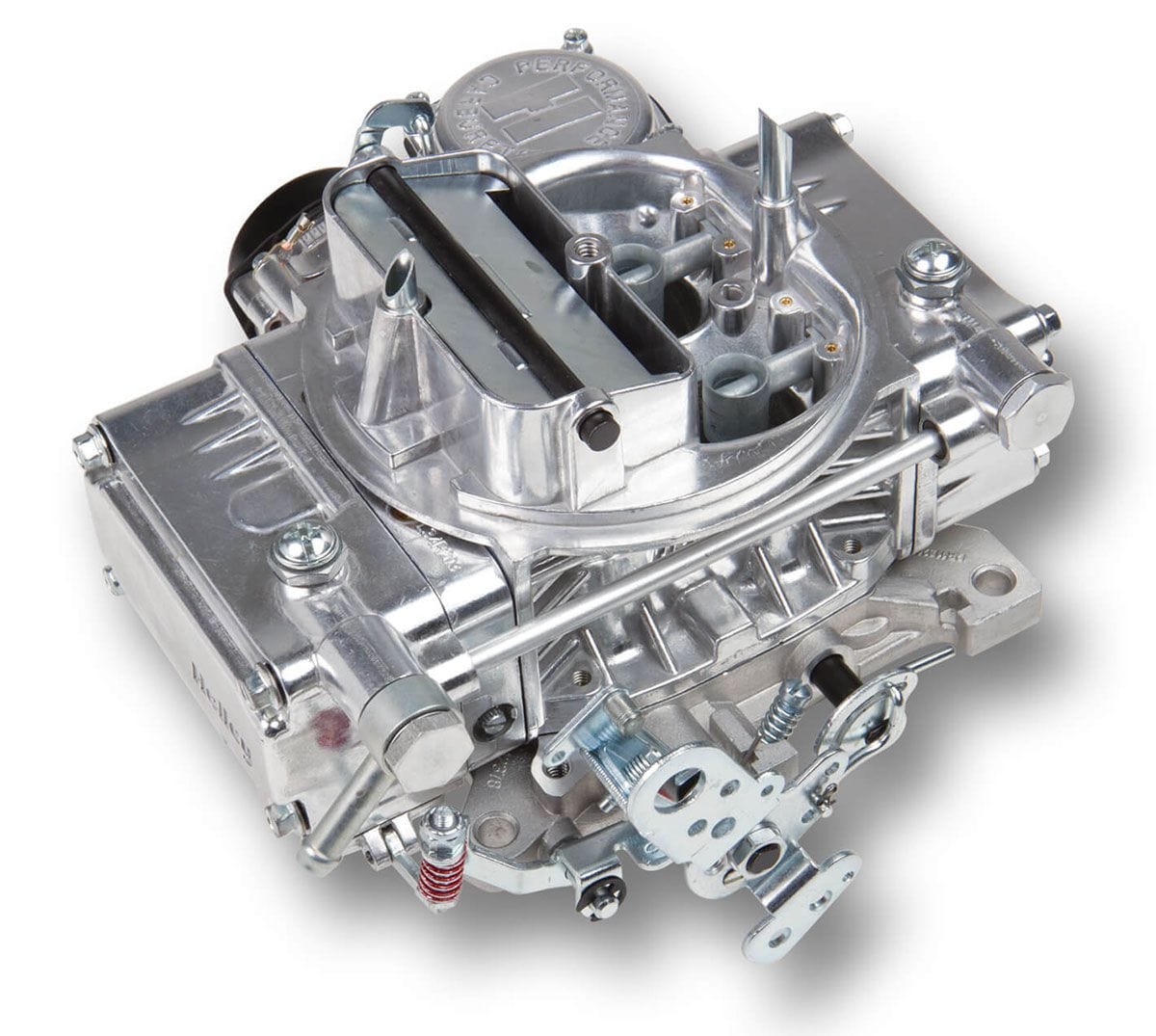HOLLEY Vacuum Secondary. Electric Choke, 4160 Series Holley 600 CFM 4-Barrel Street Carburettor - Shiny Finish HO0-80457S SR