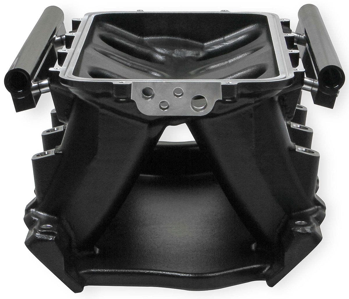HOLLEY Works with 95mm-105mm GM LS Throttle Bodies Holley Ford 351 Windsor Hi-Ram EFI Manifold - Black HO300-241BK SR