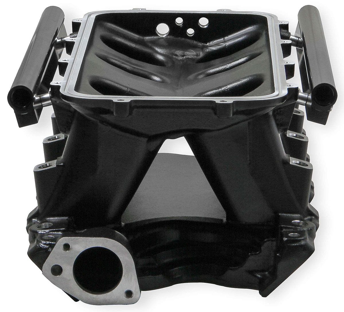 HOLLEY Works with 95mm-105mm GM LS Throttle Bodies Holley Ford 351 Windsor Hi-Ram EFI Manifold - Black HO300-241BK SR