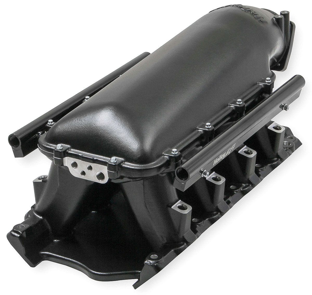 HOLLEY Works with 95mm-105mm GM LS Throttle Bodies Holley Ford 351 Windsor Hi-Ram EFI Manifold - Black HO300-241BK SR