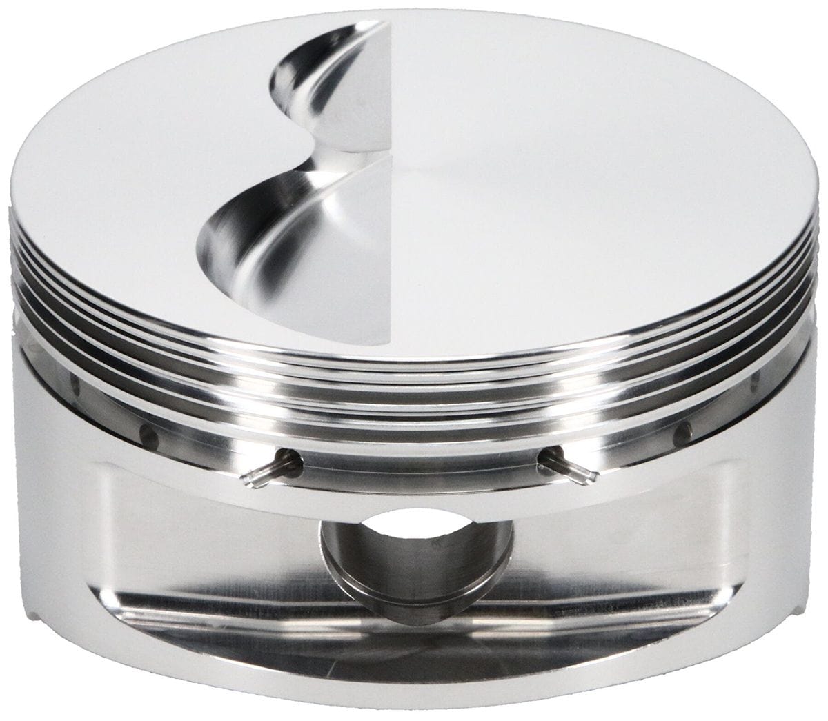 JE Small Block Chevy 358, 4.035", 6.125" rod length, -5.0cc dome volume JE Pistons 350 Small Block Chevy - 23° Standard Flat Top Forged Piston J181912 SR