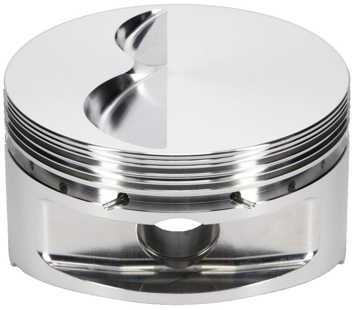 JE Small Block Chevy 383, 4.030", 6.000" rod length, -5.0cc dome volume JE Pistons 350 Small Block Chevy - 23° Standard Flat Top Forged Piston J181911 SR