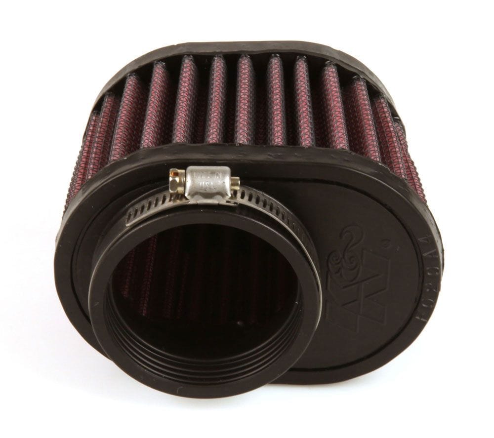K&N 4 in (102 mm) Base L x 3 in (76 mm) Base W x 2.75 in (70 mm) H x 3 in (76 mm) Top L x 2 in (51 mm) Top W - KNRC-1820 K&N K&N Universal Clamp On Filter Fits 2 in (51 mm) KNRC-1820 SR