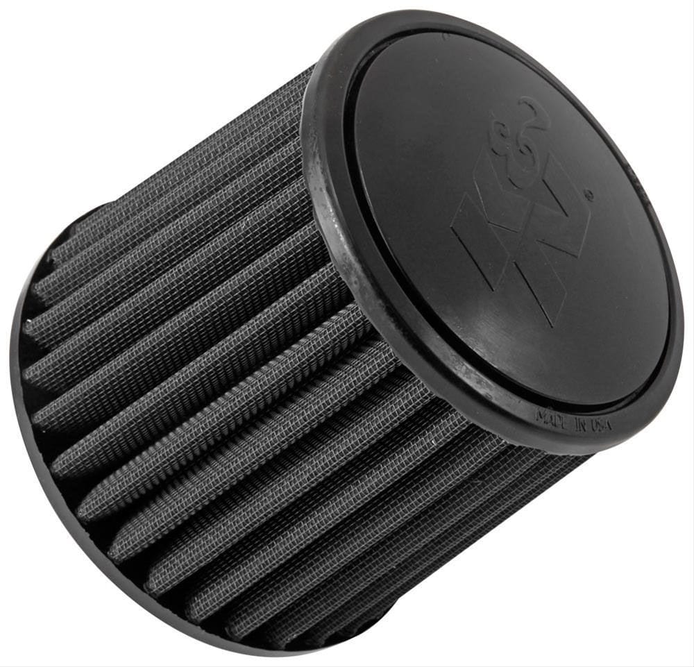 K&N 5.25"(133 mm) H x 6" (152 mm) Base OD x 5.250" (133 mm) Top OD - K&N K&N Black Universal Round Tapered Clamp On Filter Fits 2.75" (70mm) KNRU-3103HBK SR
