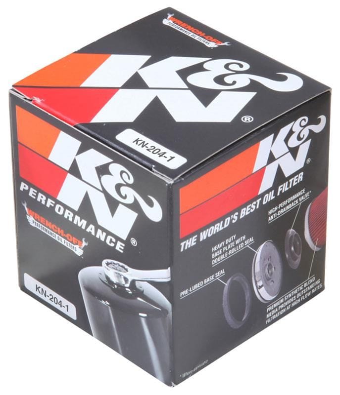 K&N Fits 1997-2013 Yamaha, Honda, Kawasaki & Triumph Motorcycles - KN-204-1 K&N K&N Performance Oil Filter KN-204-1 SR