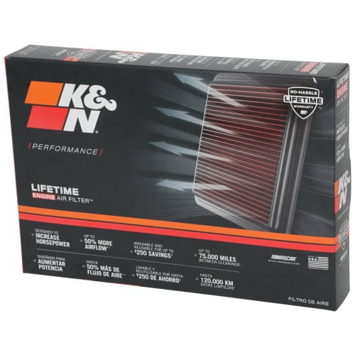 K&N Fits 2003-2007 Volvo S40, V50 1.6, 1.8, 2.0L & Ford Focus 1.4, 1.6, 1.8, 2.0L - KN33-2877 K&N K&N Replacement Panel Filter KN33-2877 SR