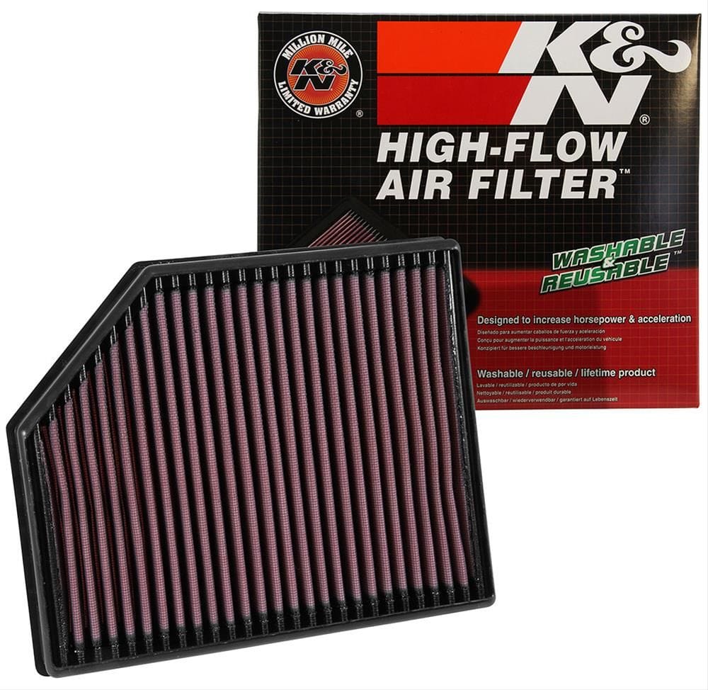 K&N Fits 2016-2019 Volvo S90, V90, XC90, V60 & XC60 2.0L L4 Diesel & F/I - KN33-3065 K&N K&N Replacement Panel Filter KN33-3065 SR