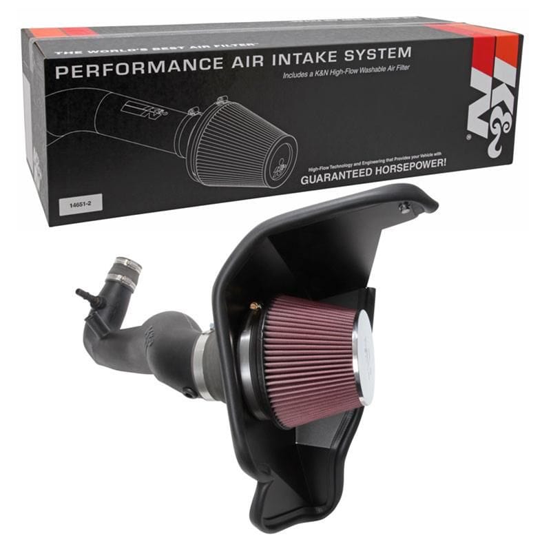 K&N Fits 2018-2019 Ford Mustang 2.3L L4 F/I Ecoboost - KN63-2606 K&N K&N 63 Series Air-Charger Air Intake Kit KN63-2606 SR