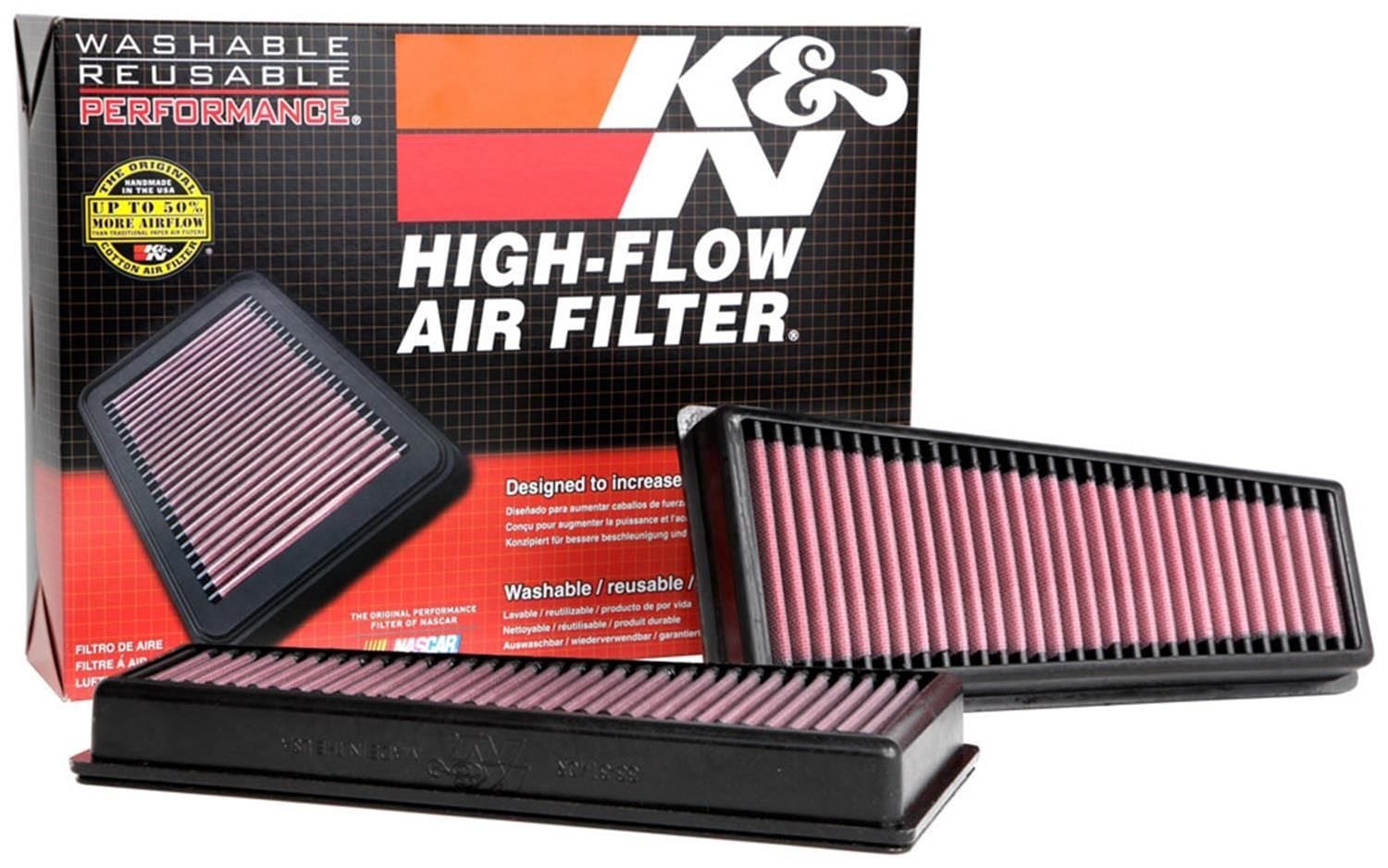K&N Fits 2018-21 Mercedes AMG, E63 & G63 4.0L K&N K&N Replacement Panel Filter KN33-3140 SR