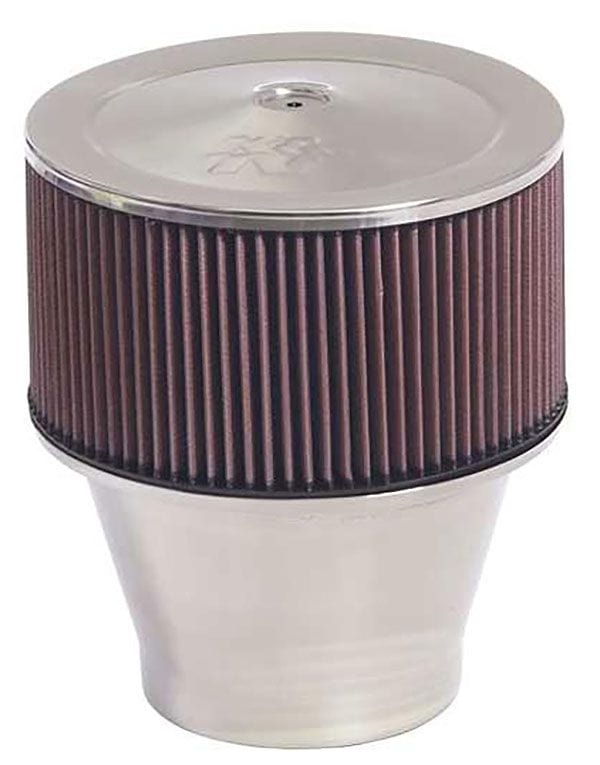 K&N Fits Holley 5-1/8 Neck With 9 x 5 Element - KN58-1191 K&N K&N S/S Velocity Stack Air Cleaner Assembly KN58-1191 SR