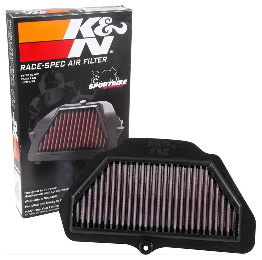 K&N Fits Kawasaki ZX1000 Ninja ZX-10R 2016-on (Not For Street Use) - KNKA-1016R K&N K&N Replacement Motorcycle Air Filter KNKA-1016R SR