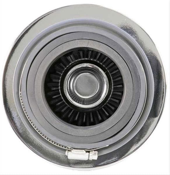 K&N Height: 5.5 in (140 mm) H x 6 in (152 mm) Base OD x 4.75 in (121 mm) Top OD - KNRG-1001WT K&N K&N Universal Clamp On Filter White Fits 4 in (102 mm) KNRG-1001WT SR