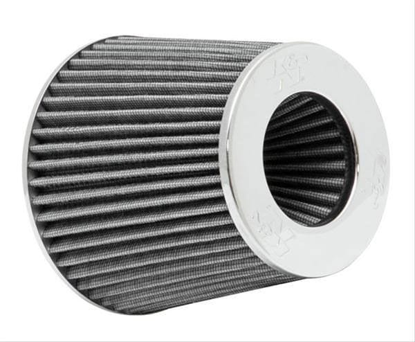 K&N Height: 5.5 in (140 mm) H x 6 in (152 mm) Base OD x 4.75 in (121 mm) Top OD - KNRG-1001WT K&N K&N Universal Clamp On Filter White Fits 4 in (102 mm) KNRG-1001WT SR