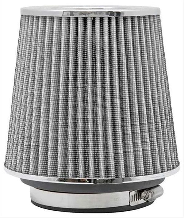 K&N Height: 5.5 in (140 mm) H x 6 in (152 mm) Base OD x 4.75 in (121 mm) Top OD - KNRG-1001WT K&N K&N Universal Clamp On Filter White Fits 4 in (102 mm) KNRG-1001WT SR