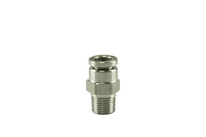 Turbosmart 1/8" NPT Str Pushloc Fitting - SS - 1/4"