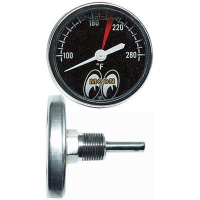 MOONEYES Black Face, Liquid Filled, Direct Mount Mooneyes 2-1/4" Water Temp Gauge 100-280° F MNMPG109LF SR