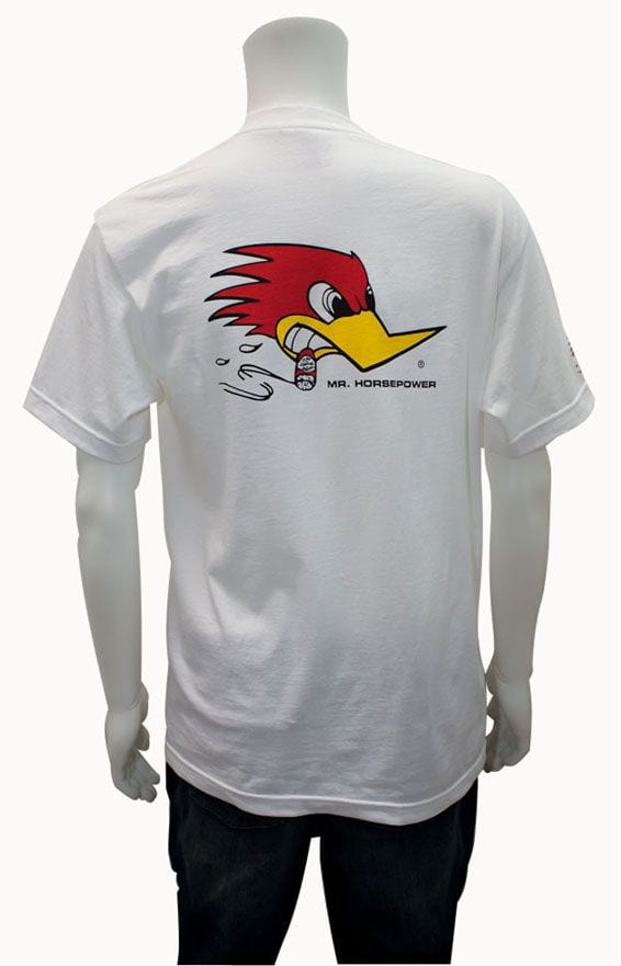 MOONEYES Large Mooneyes Mr Horsepower White T-Shirt MNCST06WHL SR
