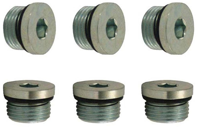 MOROSO -8AN, 3/4"-16 with O-ring for Oil Pans with Kick Out Designs (6) Moroso Steel Plugs MO97005 SR
