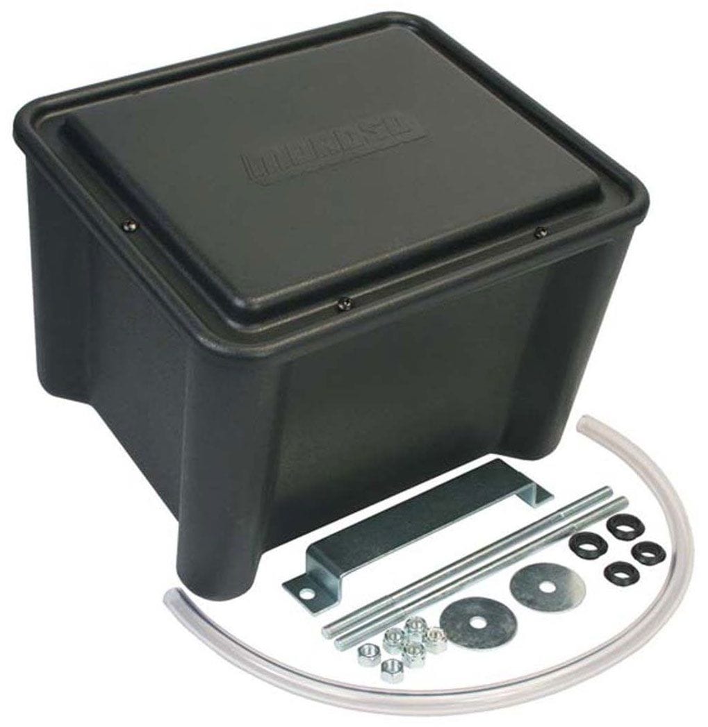 MOROSO Black, 13-1/8" W x 11-1/8" D x 11-1/8" T Moroso Sealed Battery Box MO74051 SR