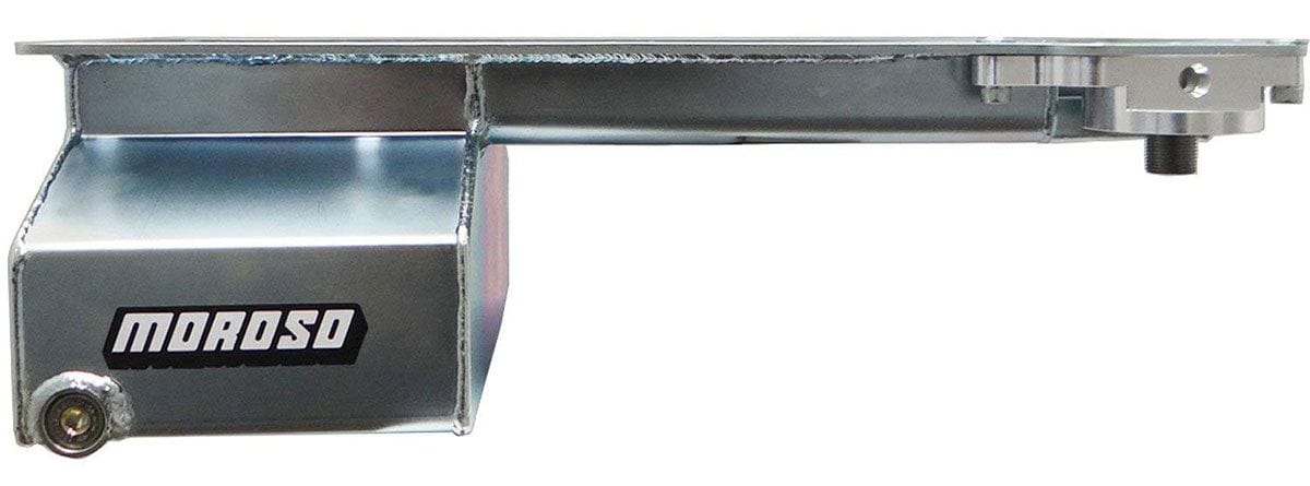 MOROSO Clear Zinc Finish, Front Sump Suit Chev LS Series Moroso Steel Wet Sump Oil Pan, 6" Deep, 6.15L MO20138 SR